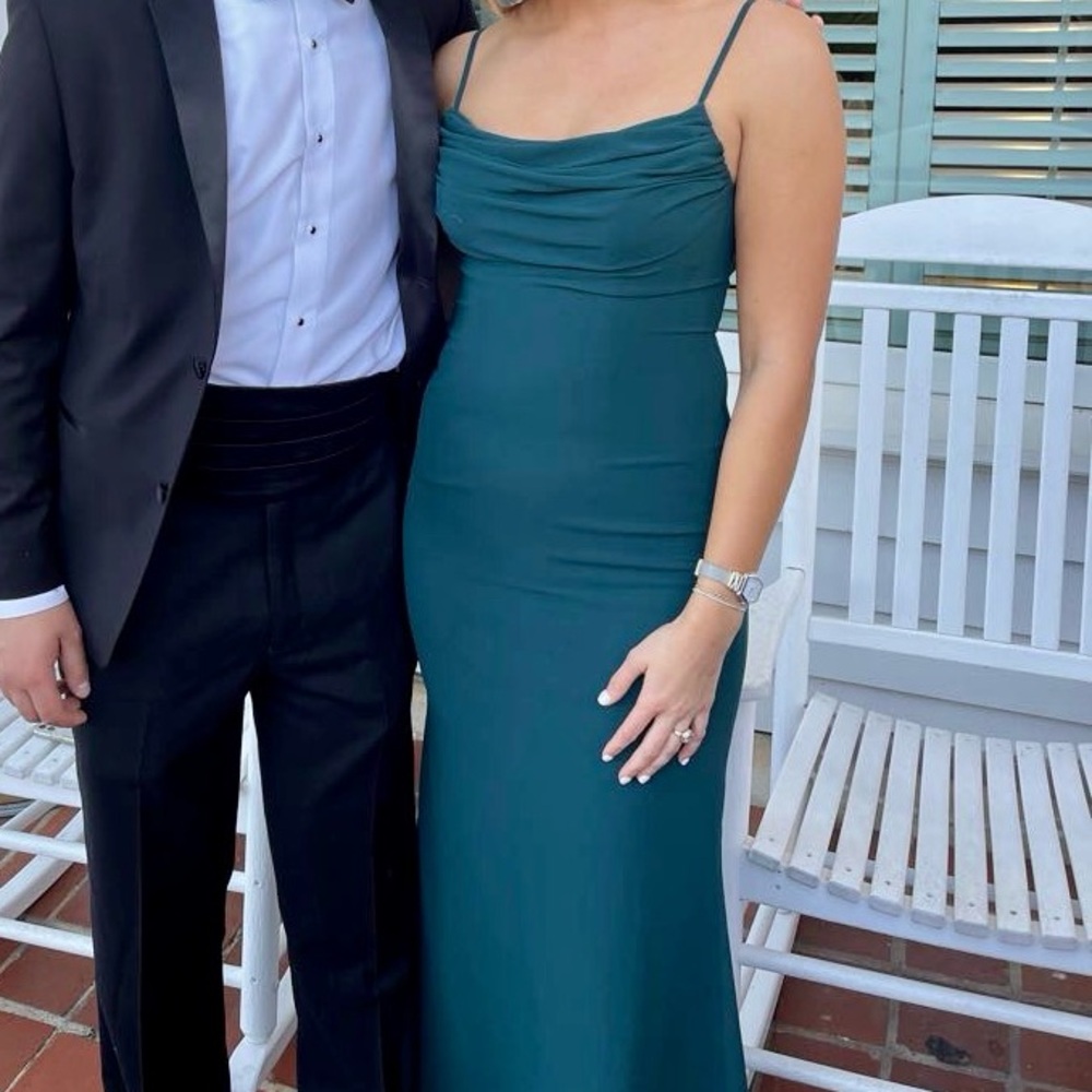 LULU’S Green Formal Floor Length Gown